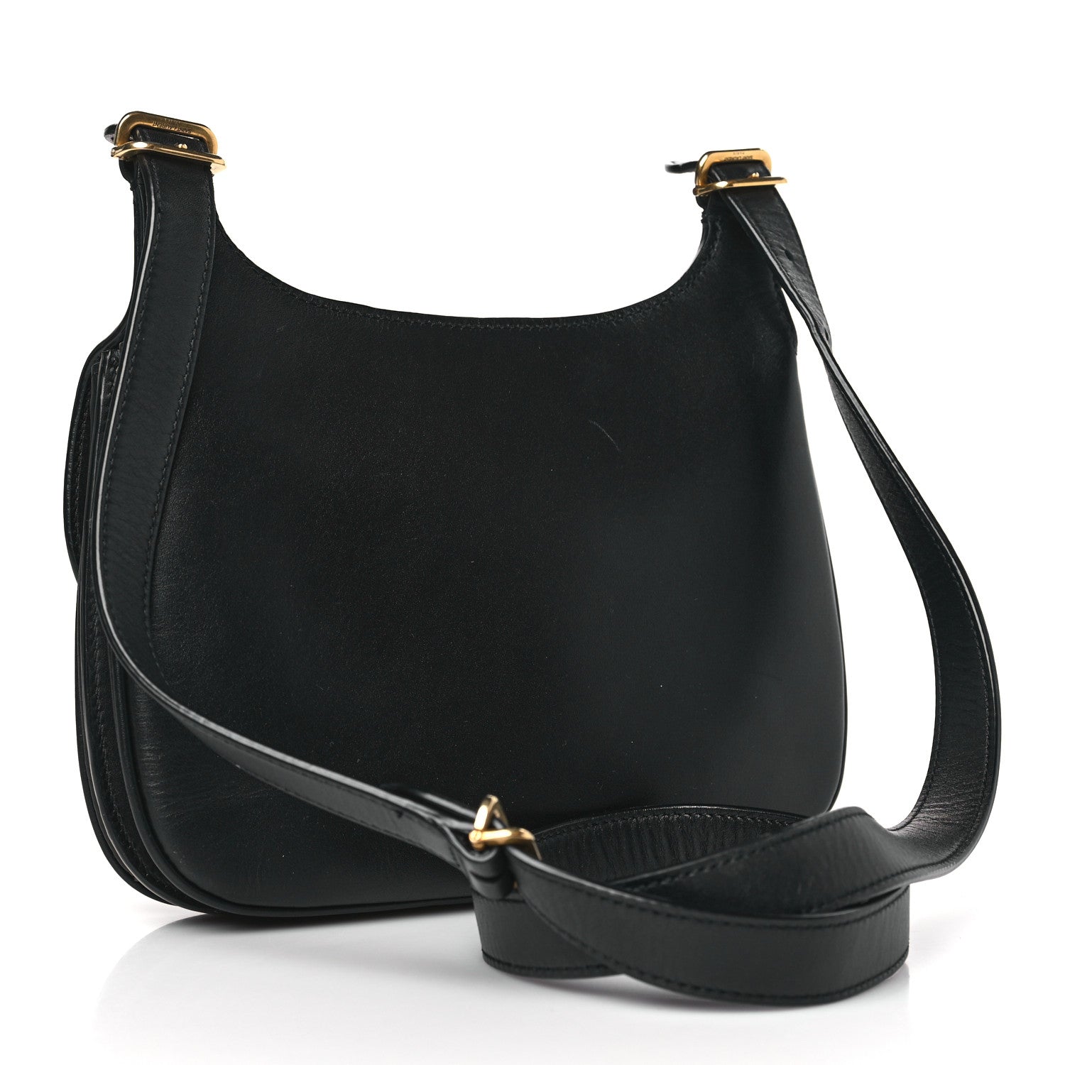 Saint Laurent Smooth Calfskin Medium Charlie Shoulder Bag Black 3 of 15