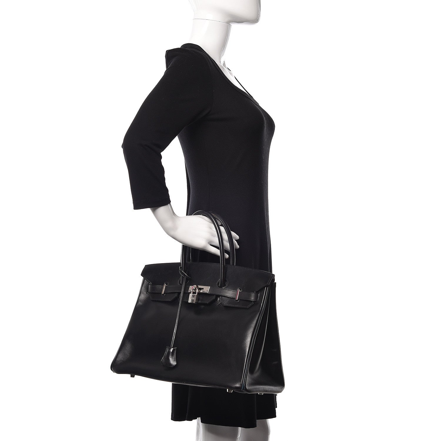 Hermes Box Birkin 35 Black Bleu Marine 2 of 42