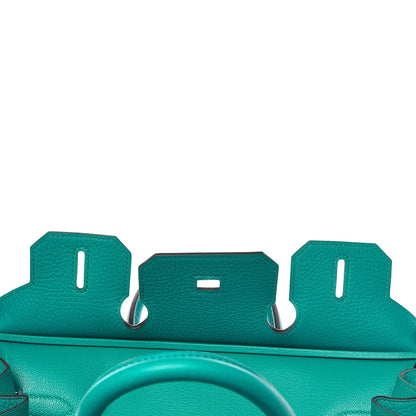 Hermes Taurillon Clemence Birkin 30 Bleu Paon 10 of 30