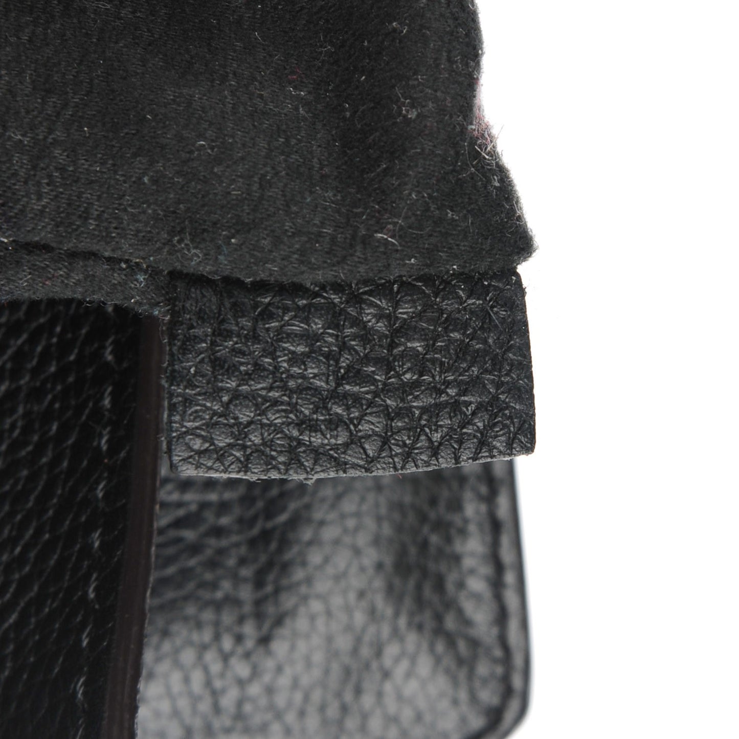 Drummed Calfskin Mini Luggage Black