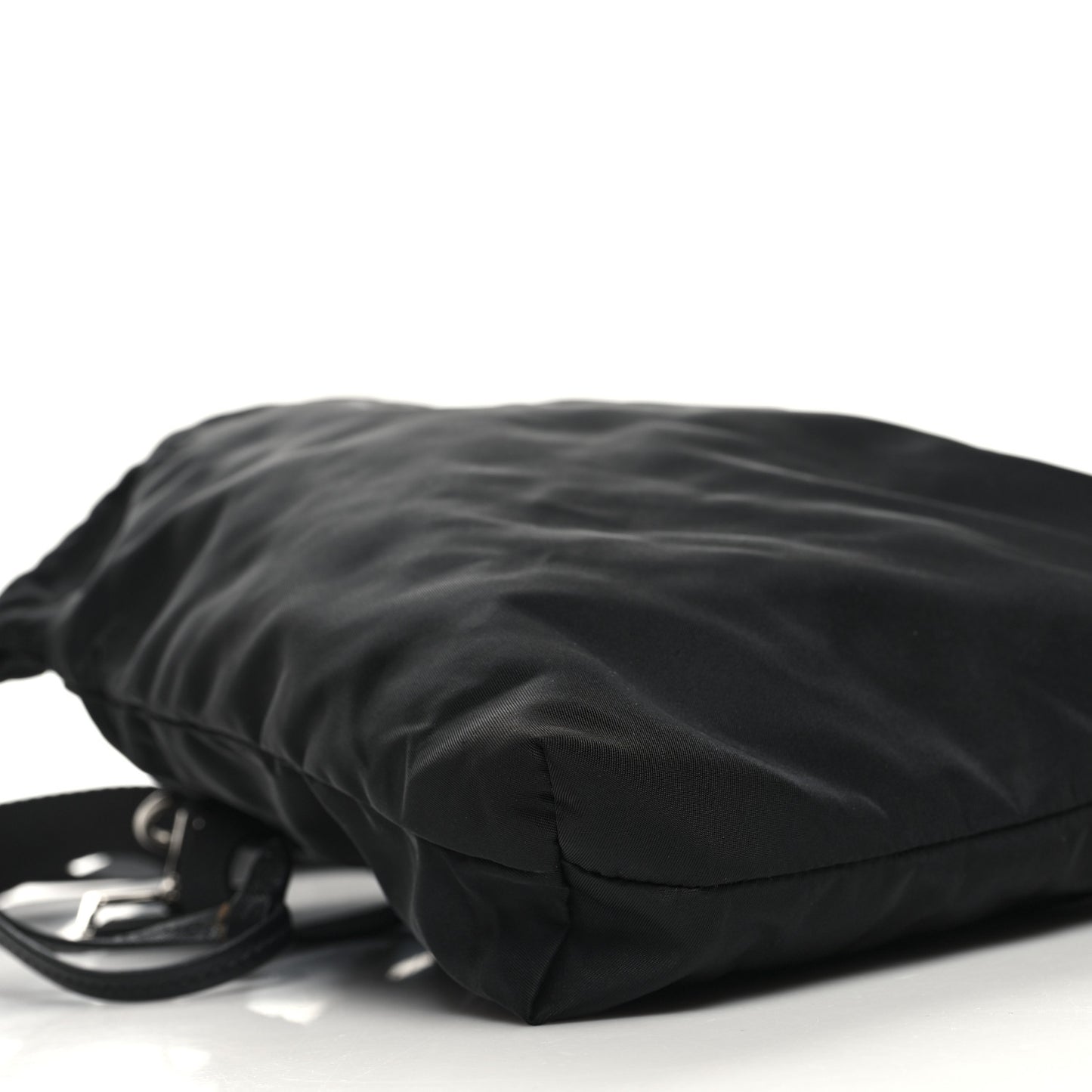 Nylon Drawstring Convertible Crossbody Black