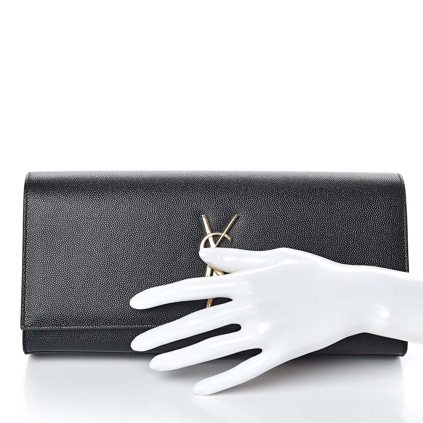 Grain De Poudre Monogram Cassandre Clutch Black