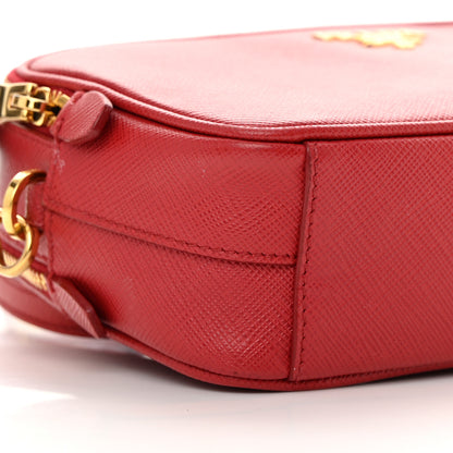 Prada Saffiano Mini Camera Crossbody Fuoco 10 of 16