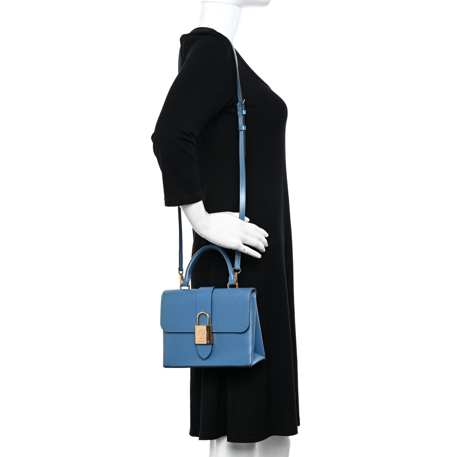 Louis Vuitton Epi Locky BB Blue Jean 3 of 10