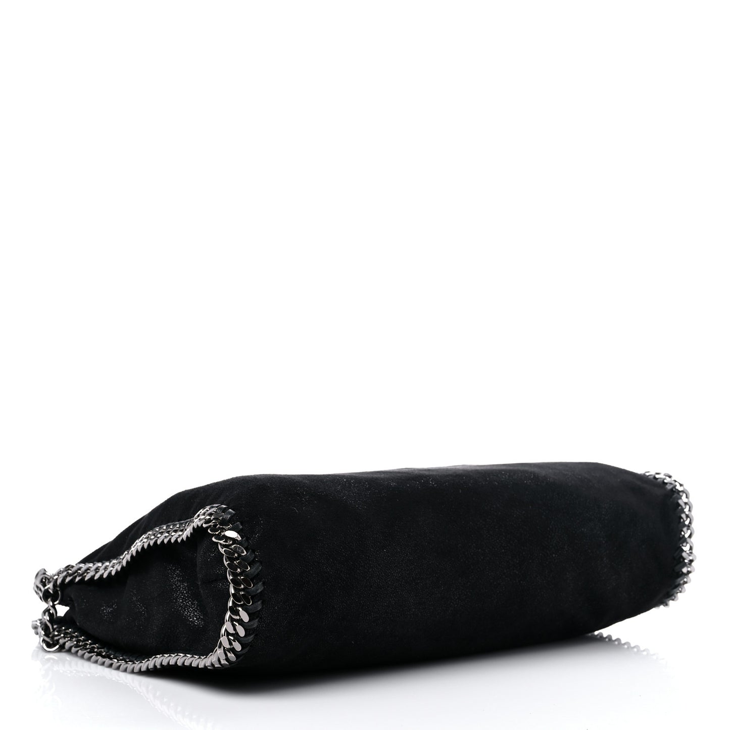 Shaggy Deer Small Falabella Fold Over Tote Black