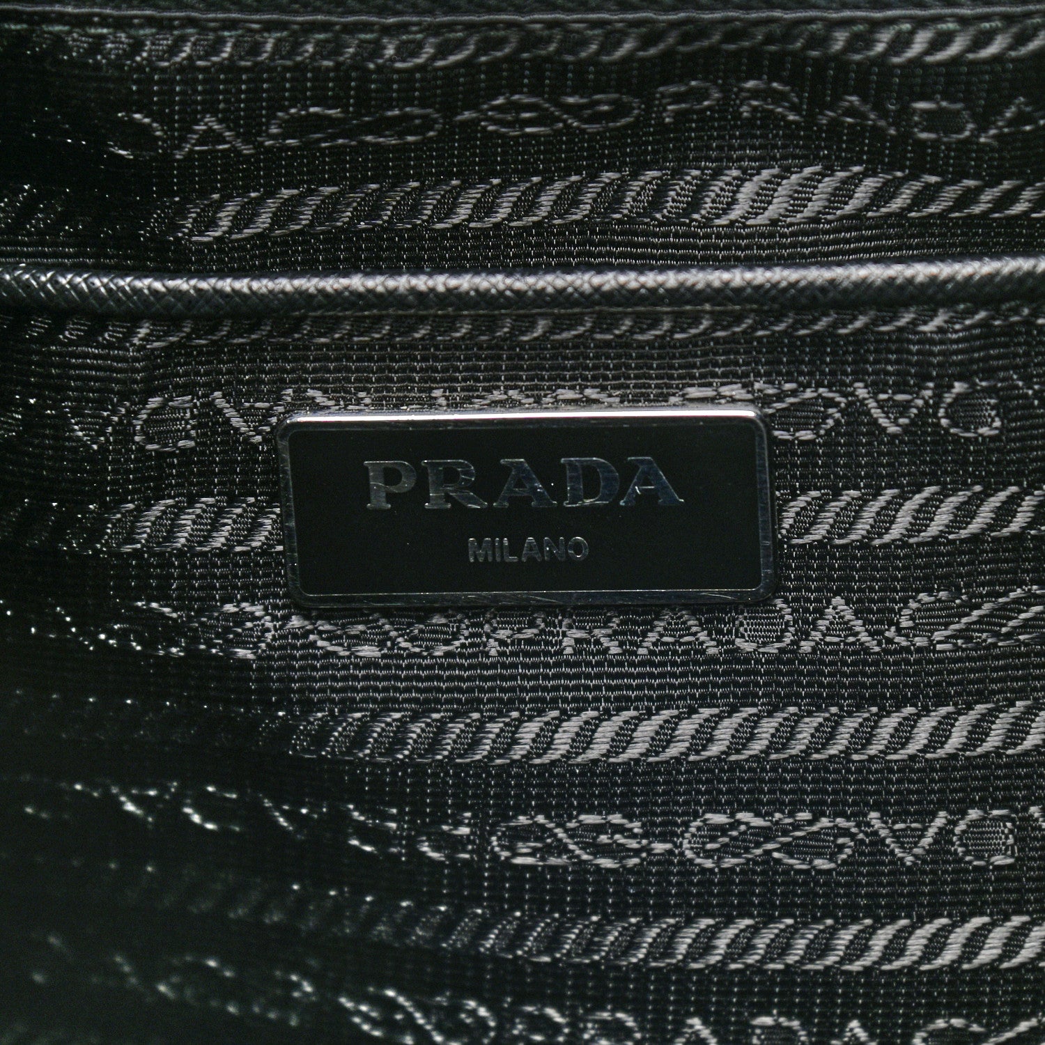 Prada Tessuto Nylon Impunturato Double Buckle Backpack Ardesia Black 6 of 9