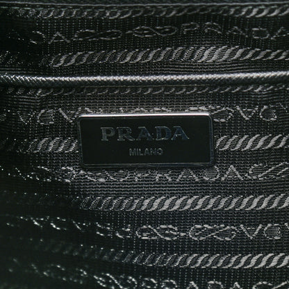 Prada Tessuto Nylon Impunturato Double Buckle Backpack Ardesia Black 6 of 9