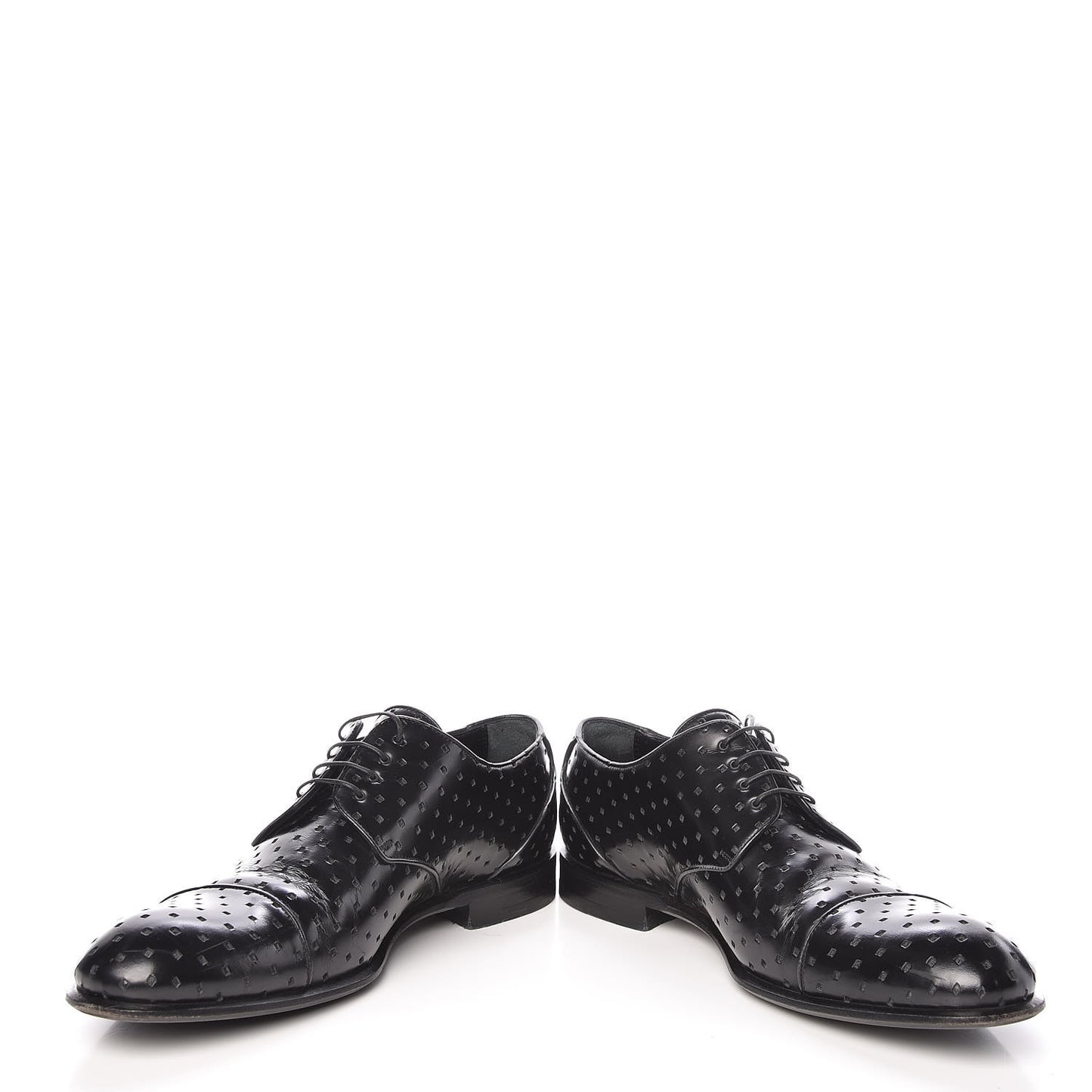 Calfskin Mens Mulholland Derby Lace Up Shoes 8 Black
