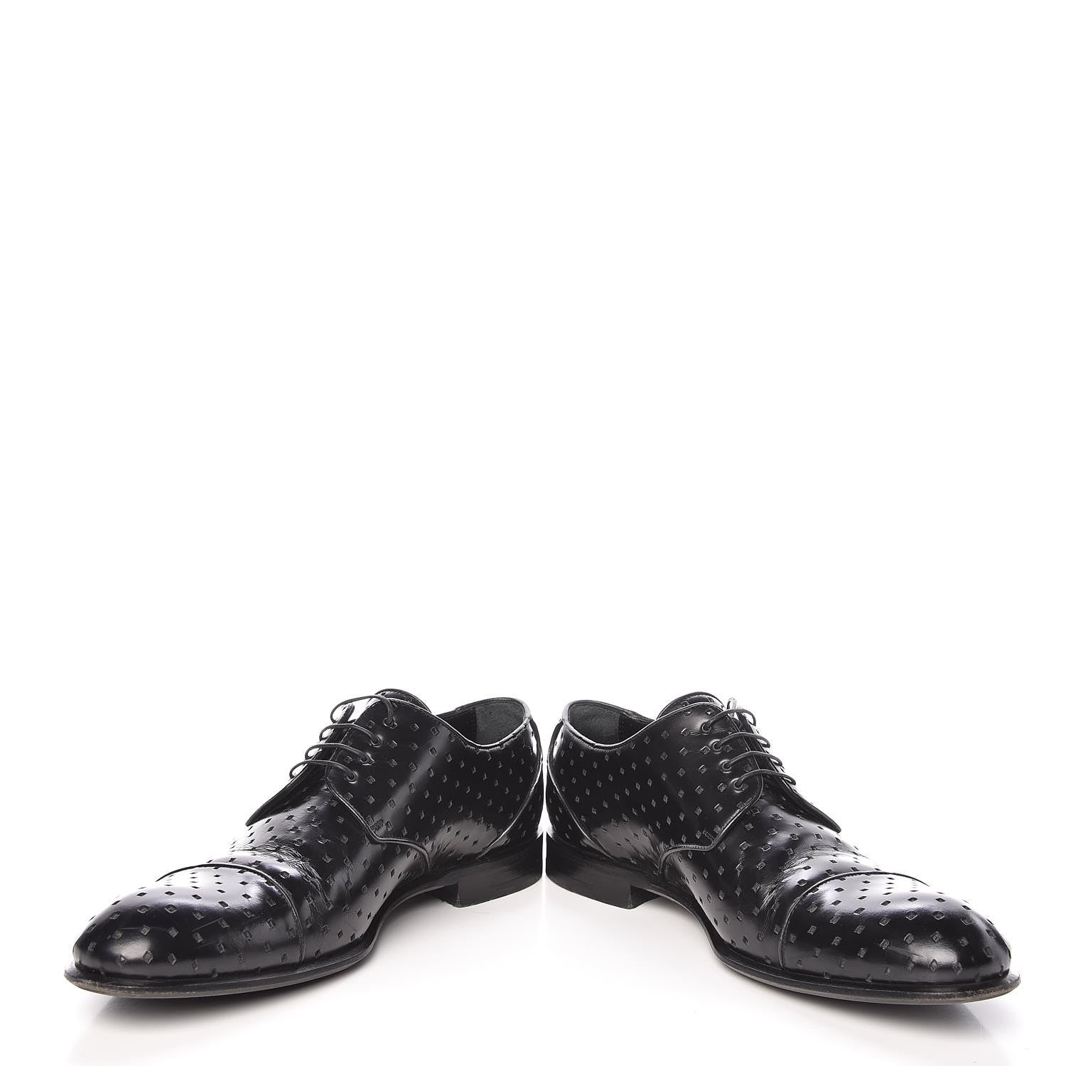 Louis Vuitton Calfskin Mens Mulholland Derby Lace Up Shoes 8 Black 5 of 13