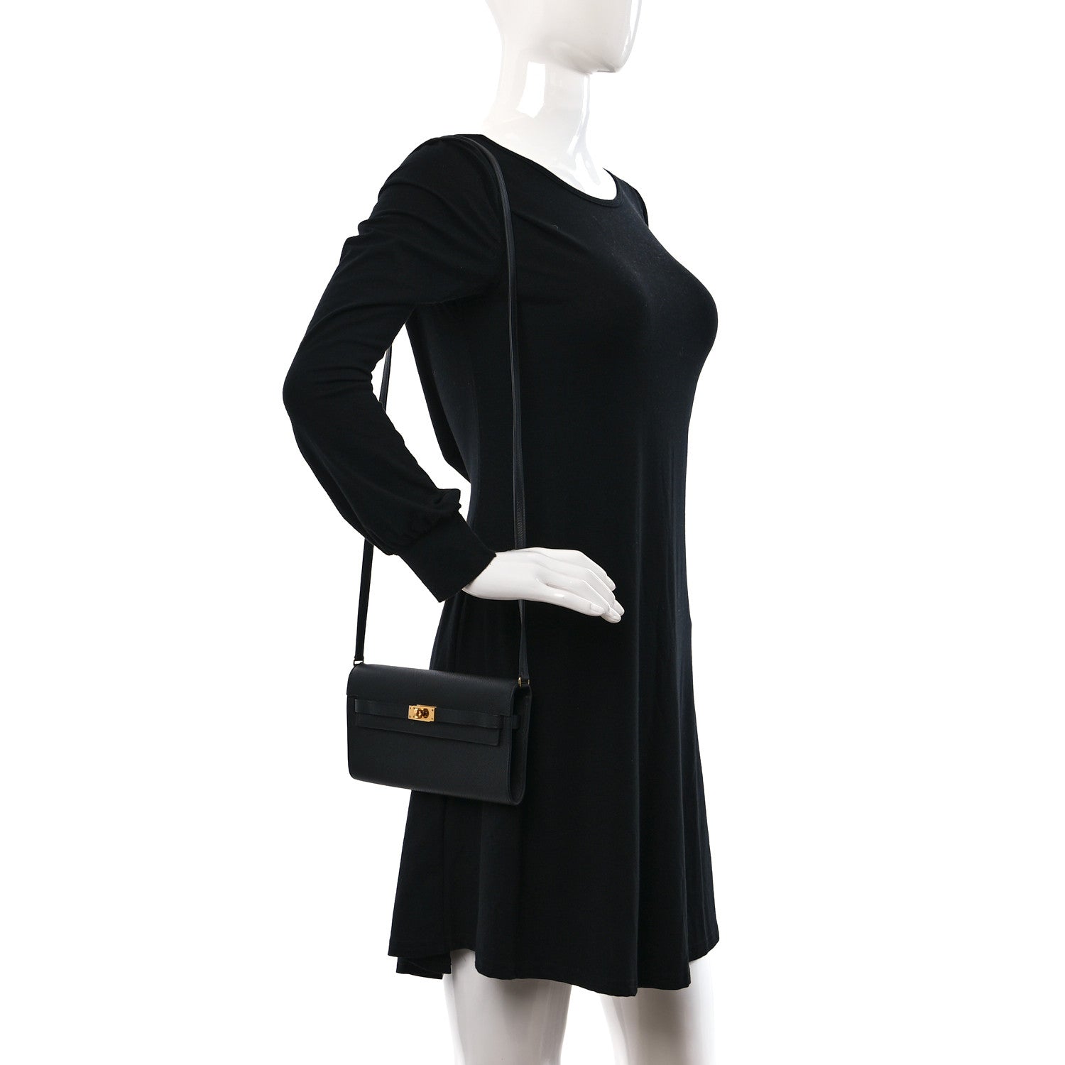Hermes Epsom Kelly Wallet To Go Black 3 of 8