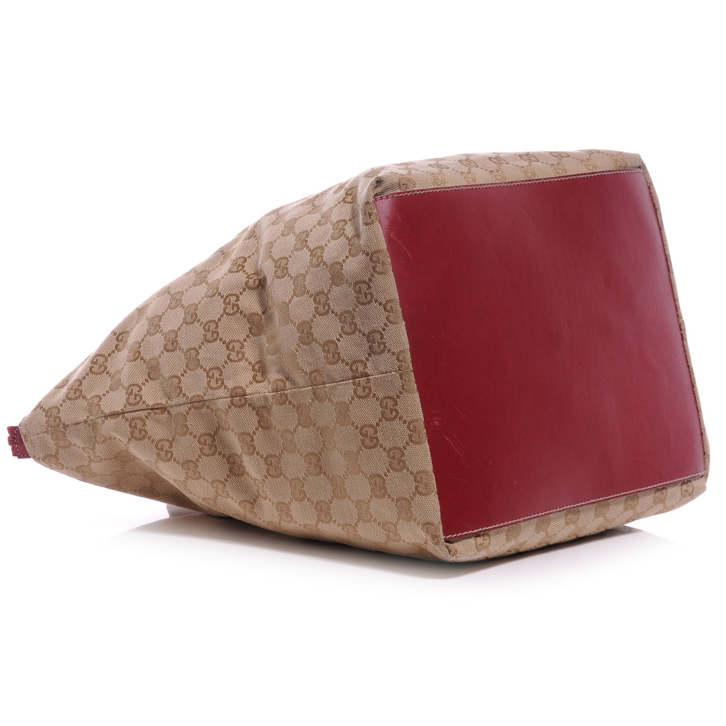 GG Monogram Large Web Handle Bucket Tote