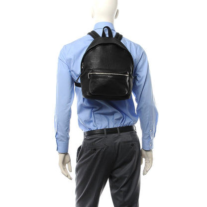 Saint Laurent Lambskin Mini City Backpack Black 2 of 9