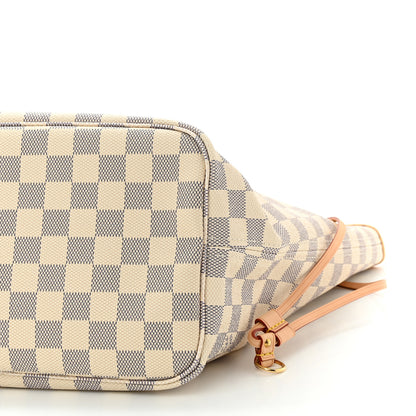 Louis Vuitton Damier Azur Neo Neverfull MM Rose Ballerine 10 of 10