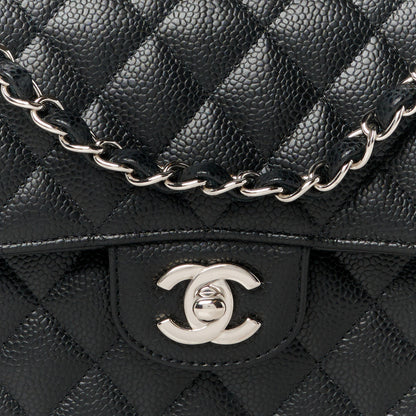 Chanel Caviar Quilted Medium Double Flap Black 9 of 12
