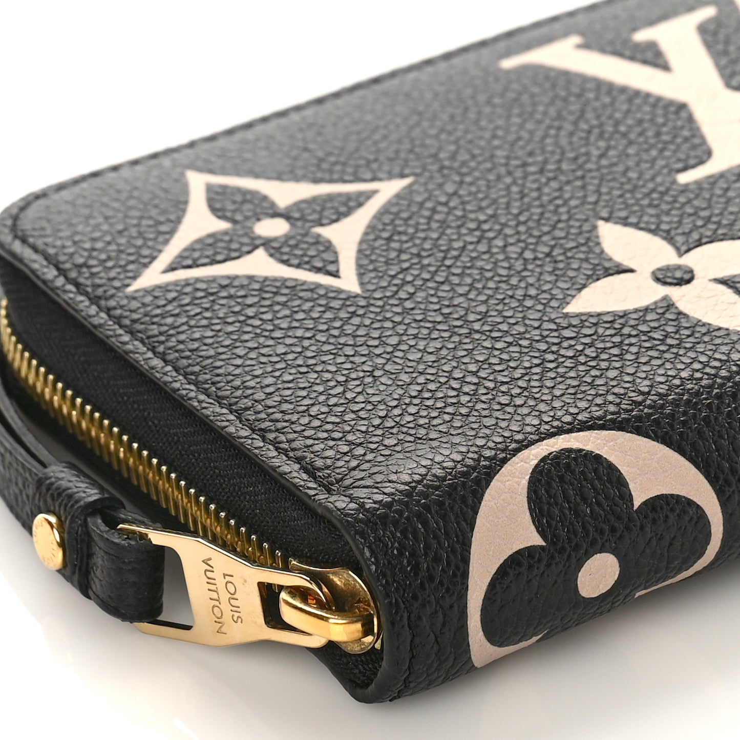 Empreinte Monogram Giant Zippy Wallet Black Beige