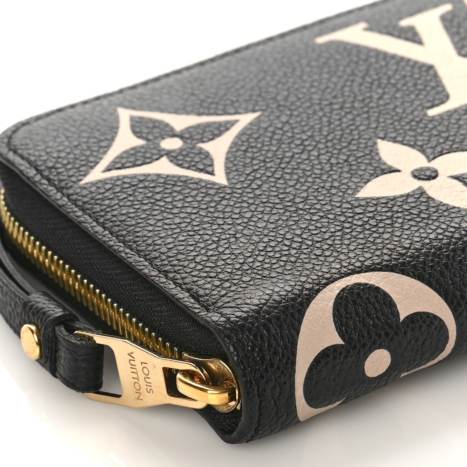 Louis Vuitton Empreinte Monogram Giant Zippy Wallet Black Beige 8 of 9
