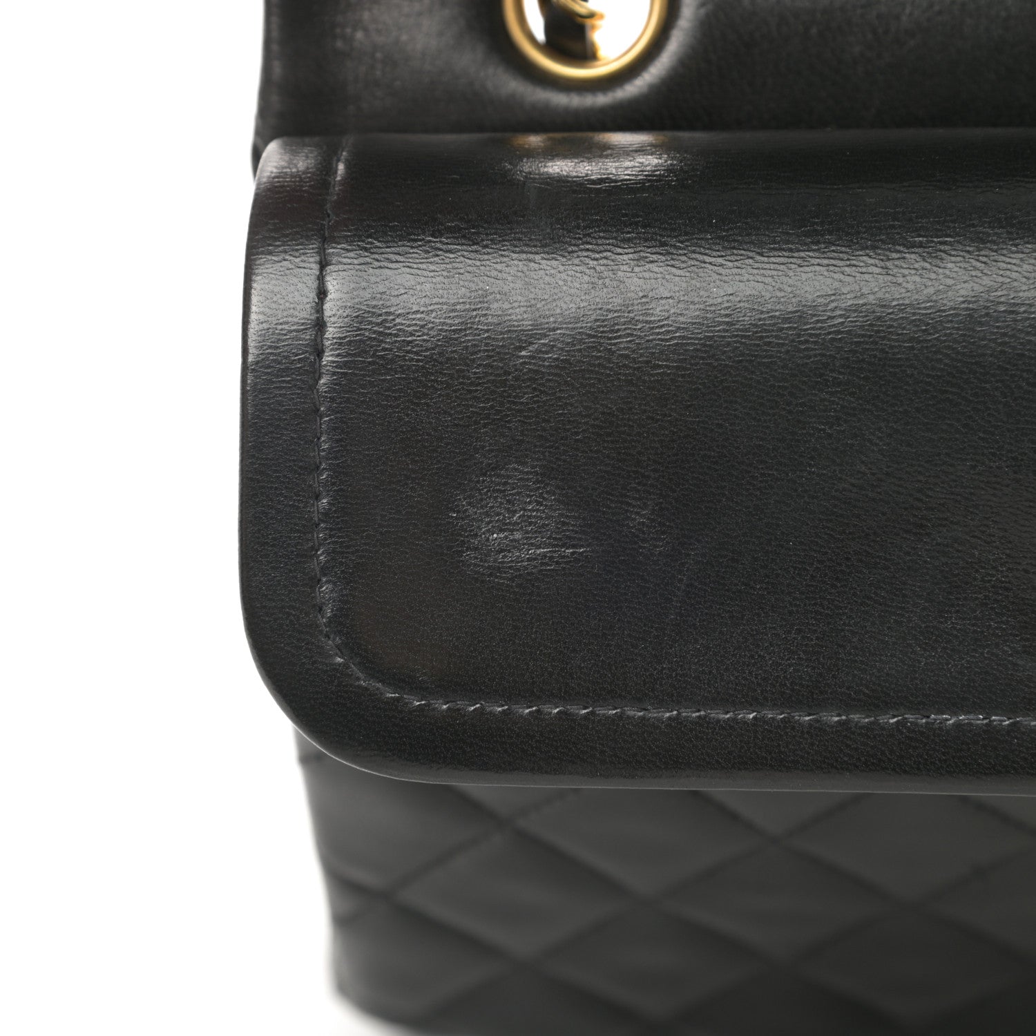 Chanel Lambskin Quilted Medium Double Flap Black 15 of 20