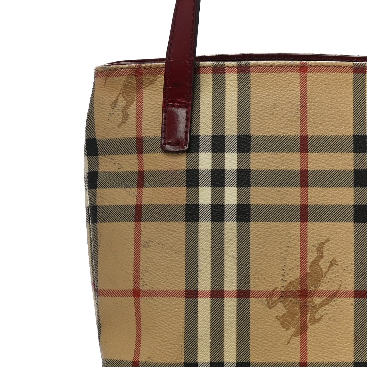 Haymarket Check Small Tote Red