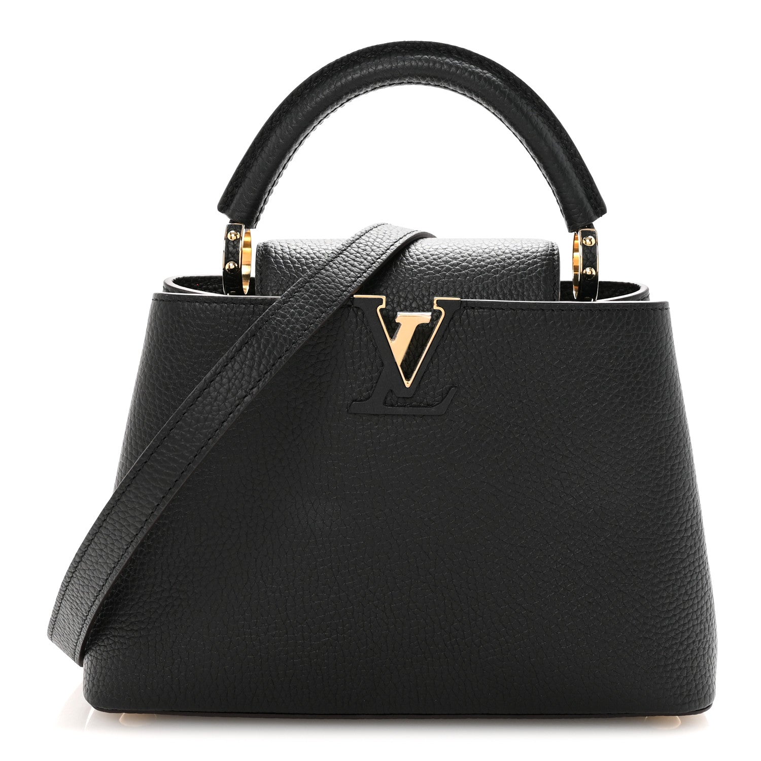 Louis Vuitton Taurillon Capucines BB Black 1 of 9