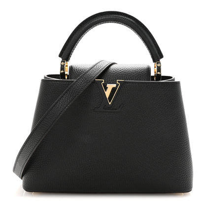 Louis Vuitton Taurillon Capucines BB Black 1 of 9