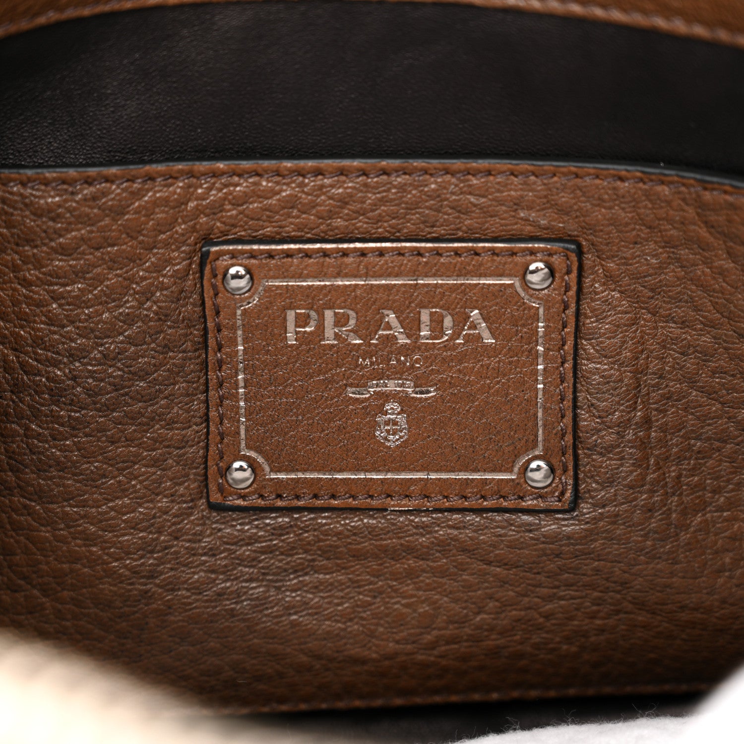 Prada Cervo Deerskin Tote Bruciato 6 of 11