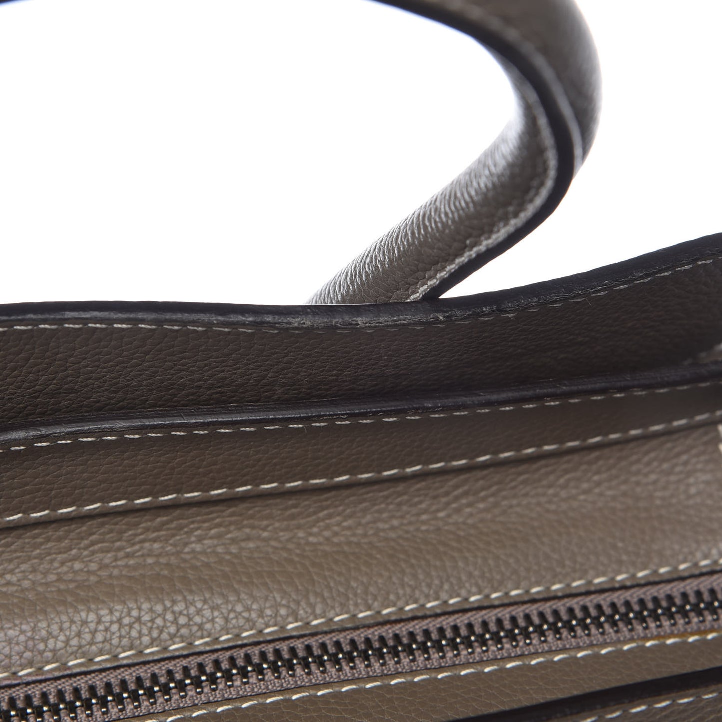 Drummed Calfskin Mini Luggage Souris