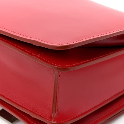 Celine Smooth Calfskin Small Classic Box Flap Bag Red 15 of 15