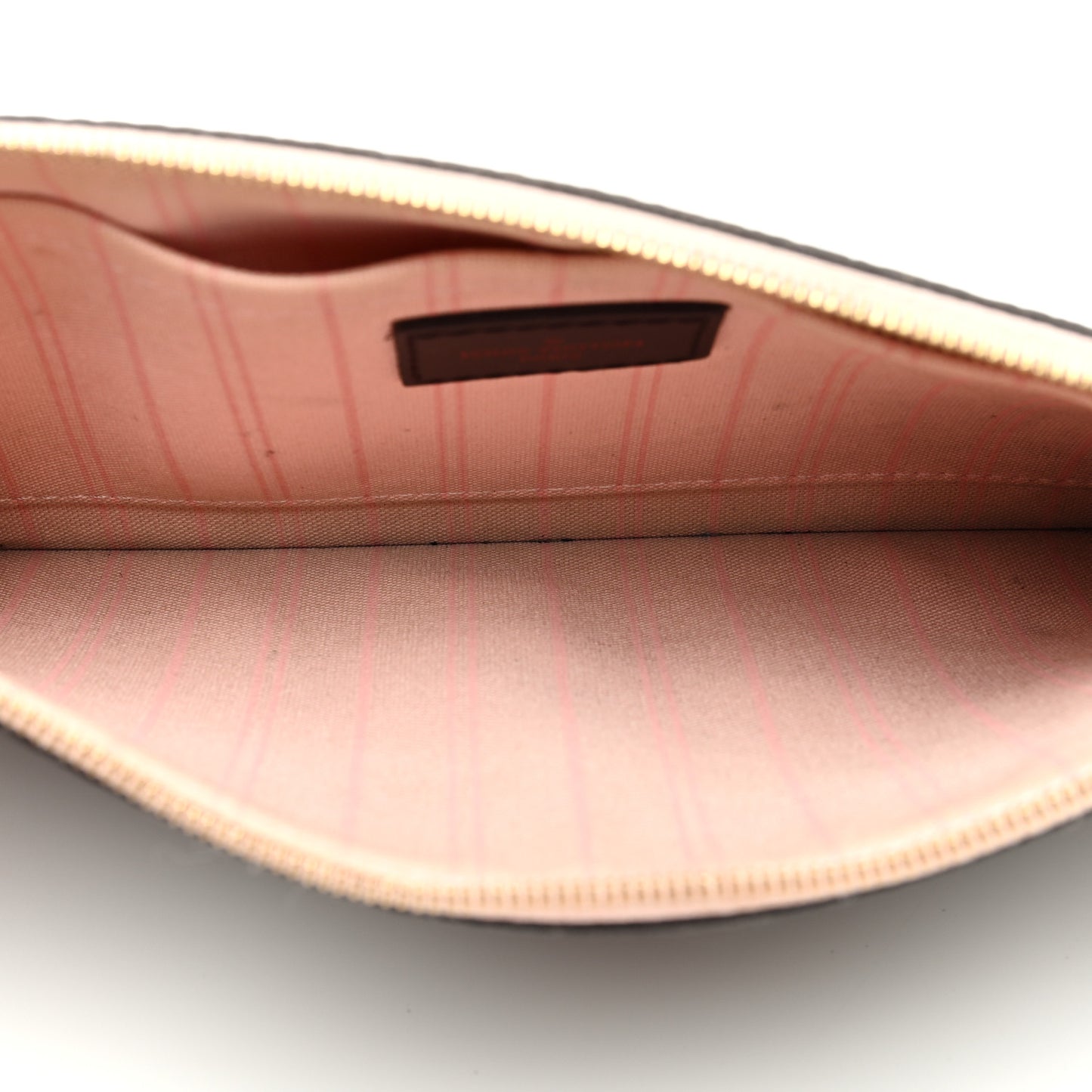 Damier Ebene Neverfull MM GM Pochette Rose Ballerine