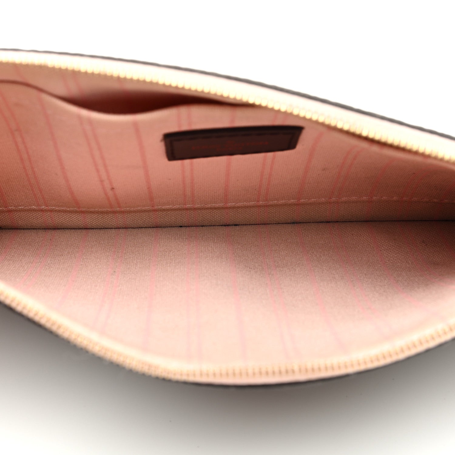 Louis Vuitton Damier Ebene Neverfull MM GM Pochette Rose Ballerine 5 of 7