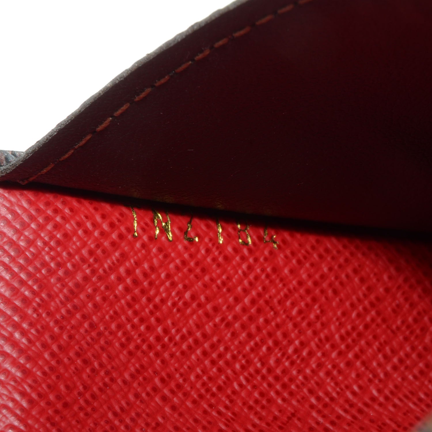 Louis Vuitton Damier Ebene Josephine Wallet Red 8 of 8