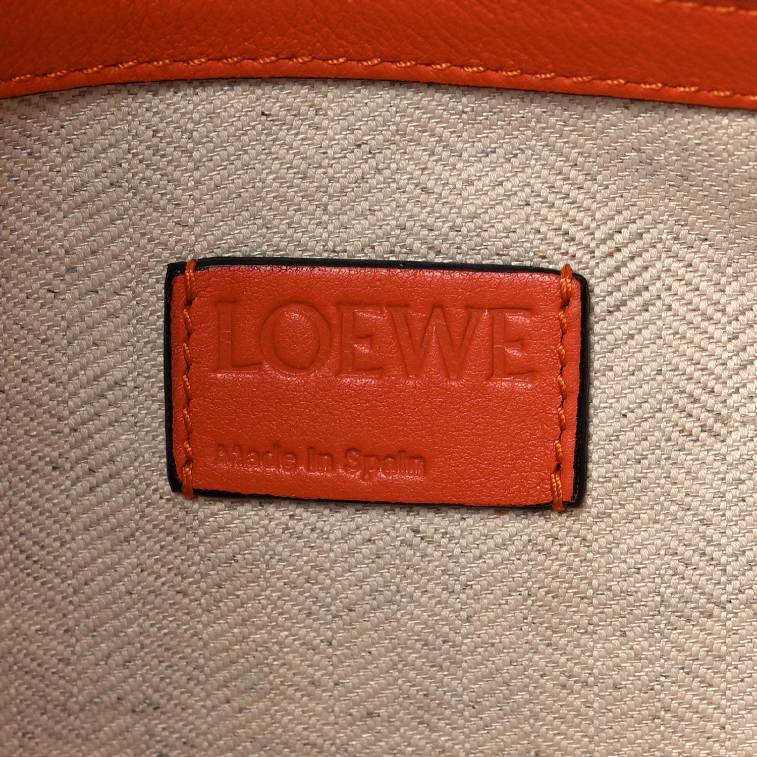 Loewe Calfskin Small Flamenco Knot Hobo Orange 6 of 9
