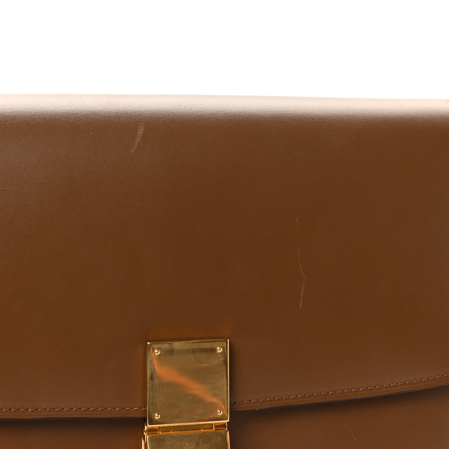 Celine Box Calfskin Medium Classic Box Flap Bag Camel 11 of 11