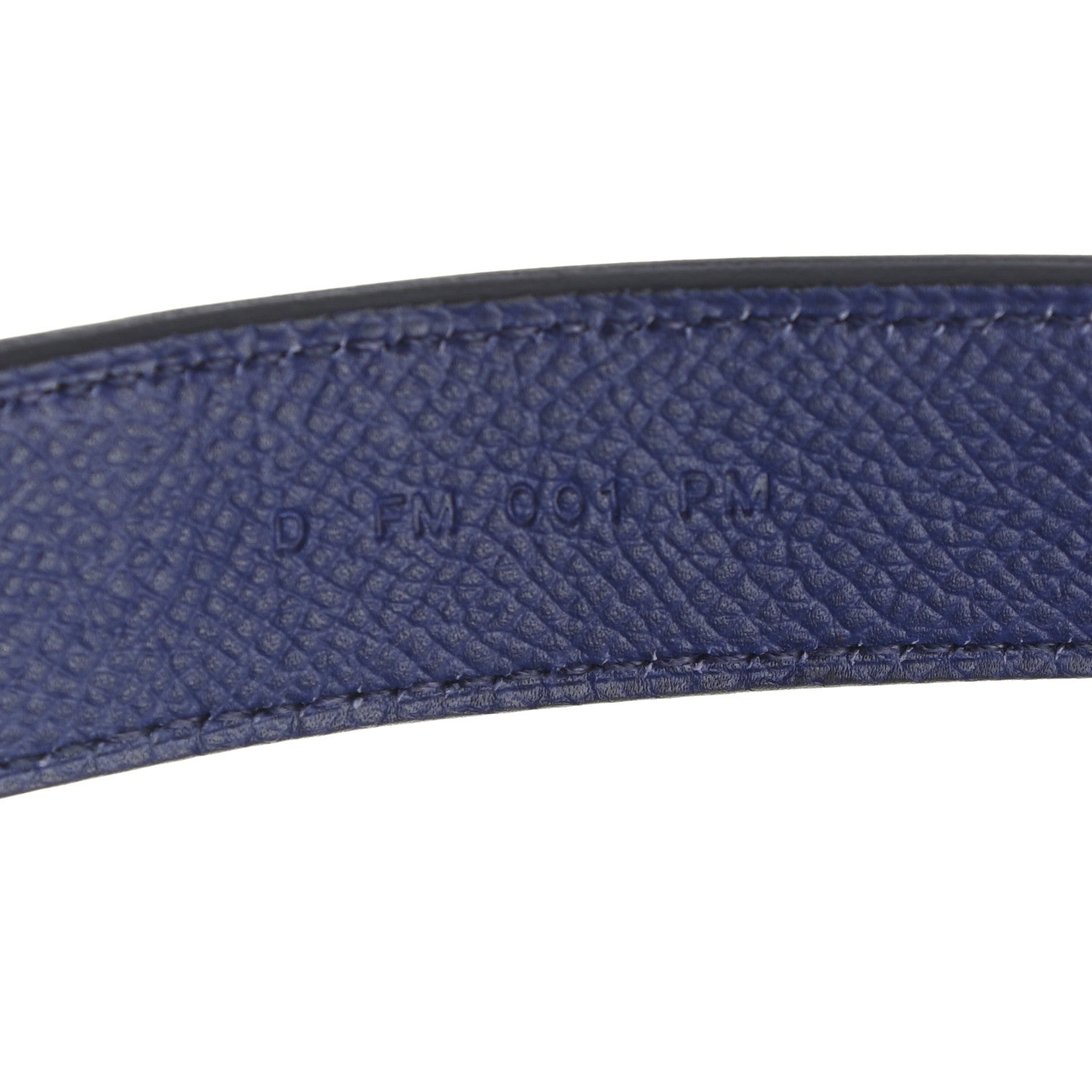 Hermes Epsom 25mm Tressage Shoulder Strap Bleu Indigo Noir Terre Battue 4 of 4