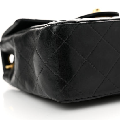 Chanel Lambskin Quilted Mini Square Flap Black 9 of 13