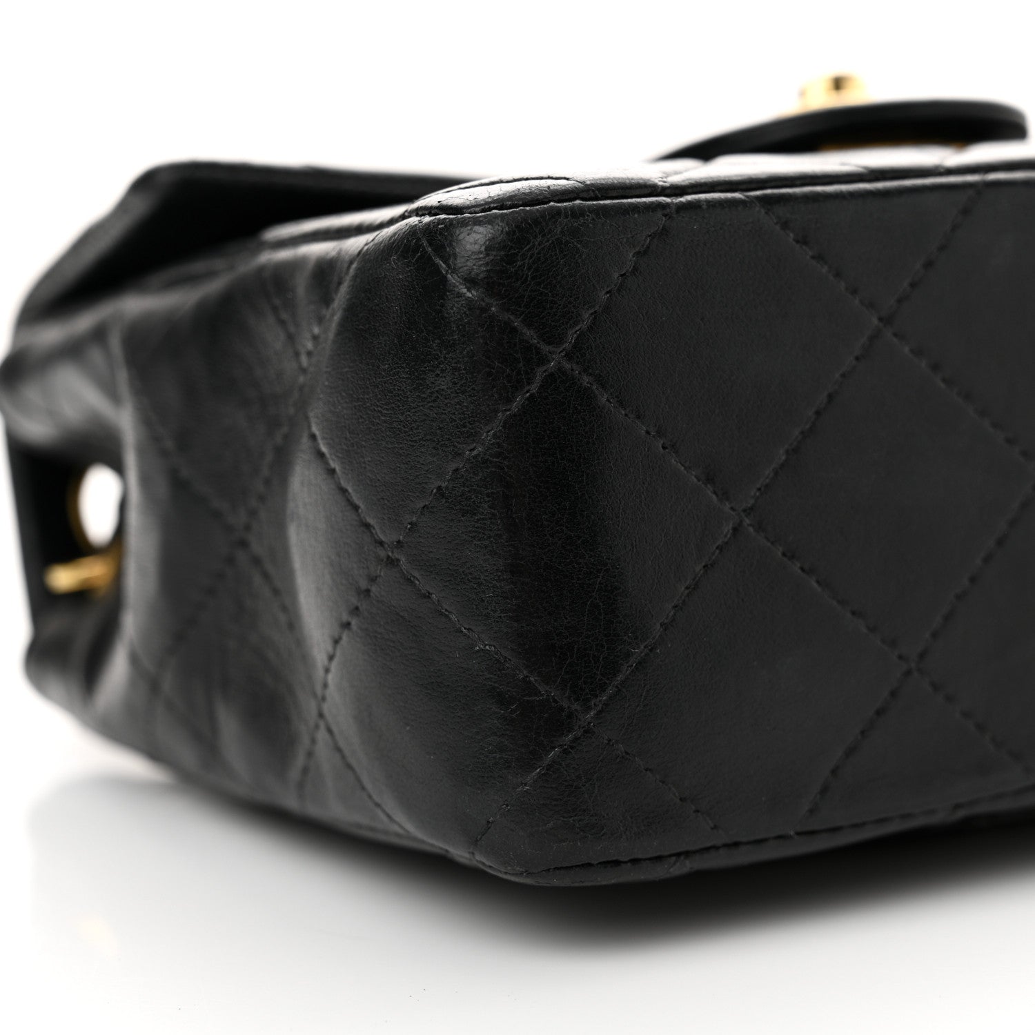 Chanel Lambskin Quilted Mini Square Flap Black 9 of 13