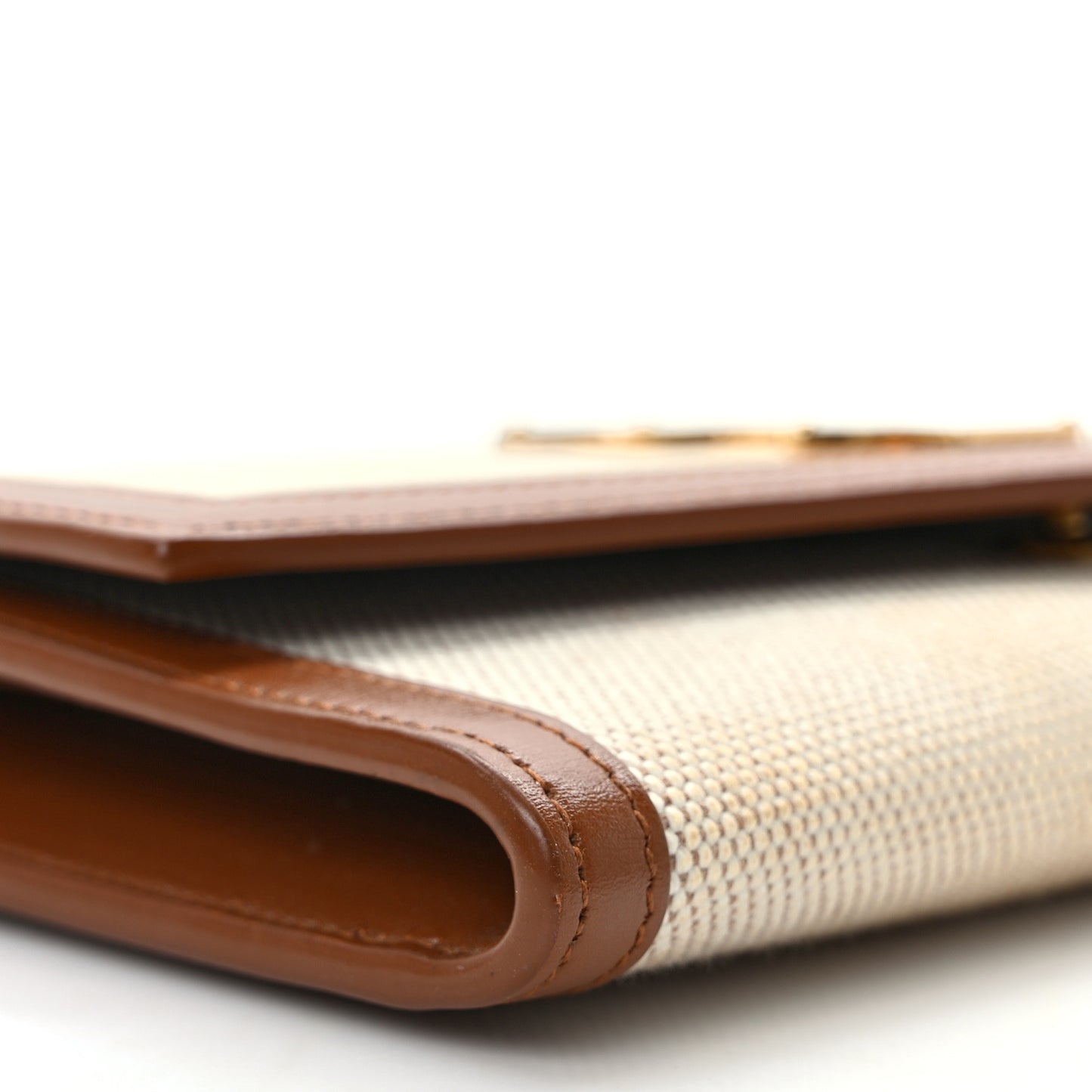 Micro Raffia Monogram Uptown Chain Wallet Natural Hay Brick