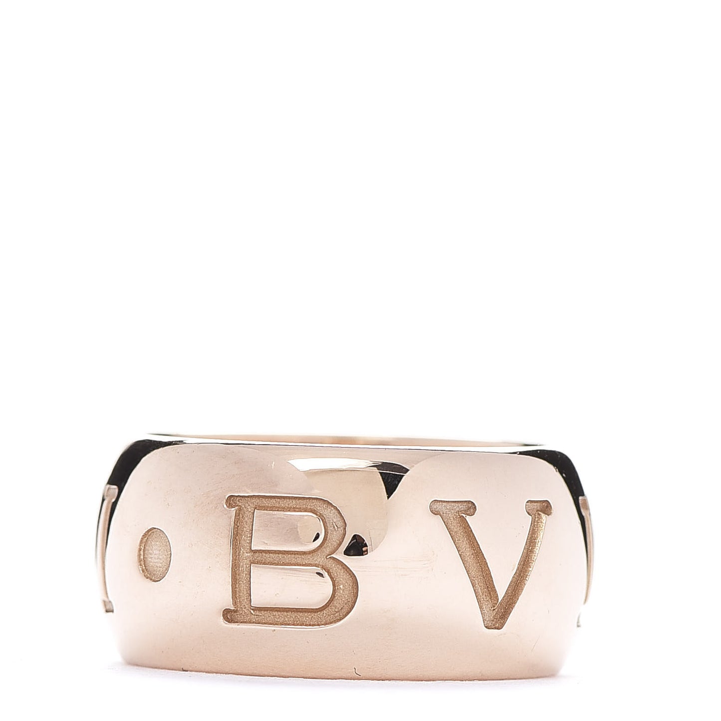 18K Rose Gold Monologo Band Ring 55 7.25