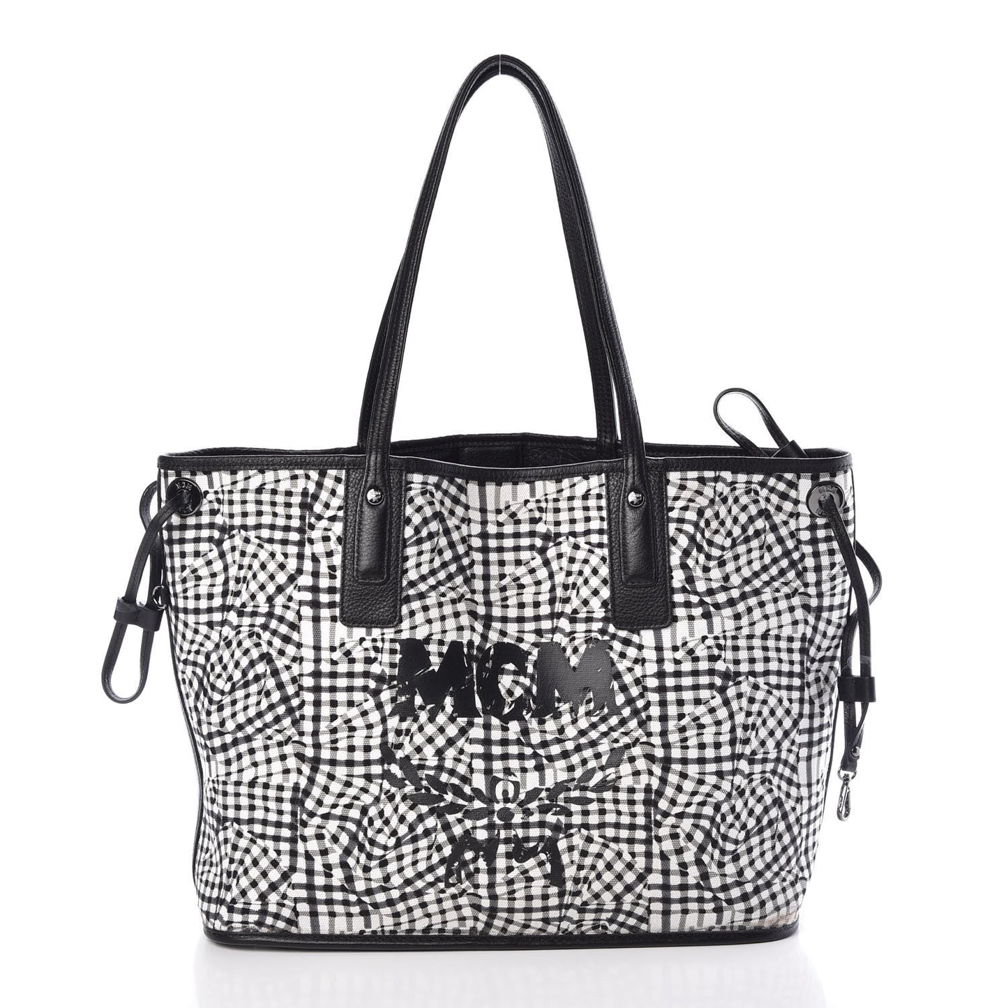 Visetos Medium Liz Reversible Shopper Tote Black