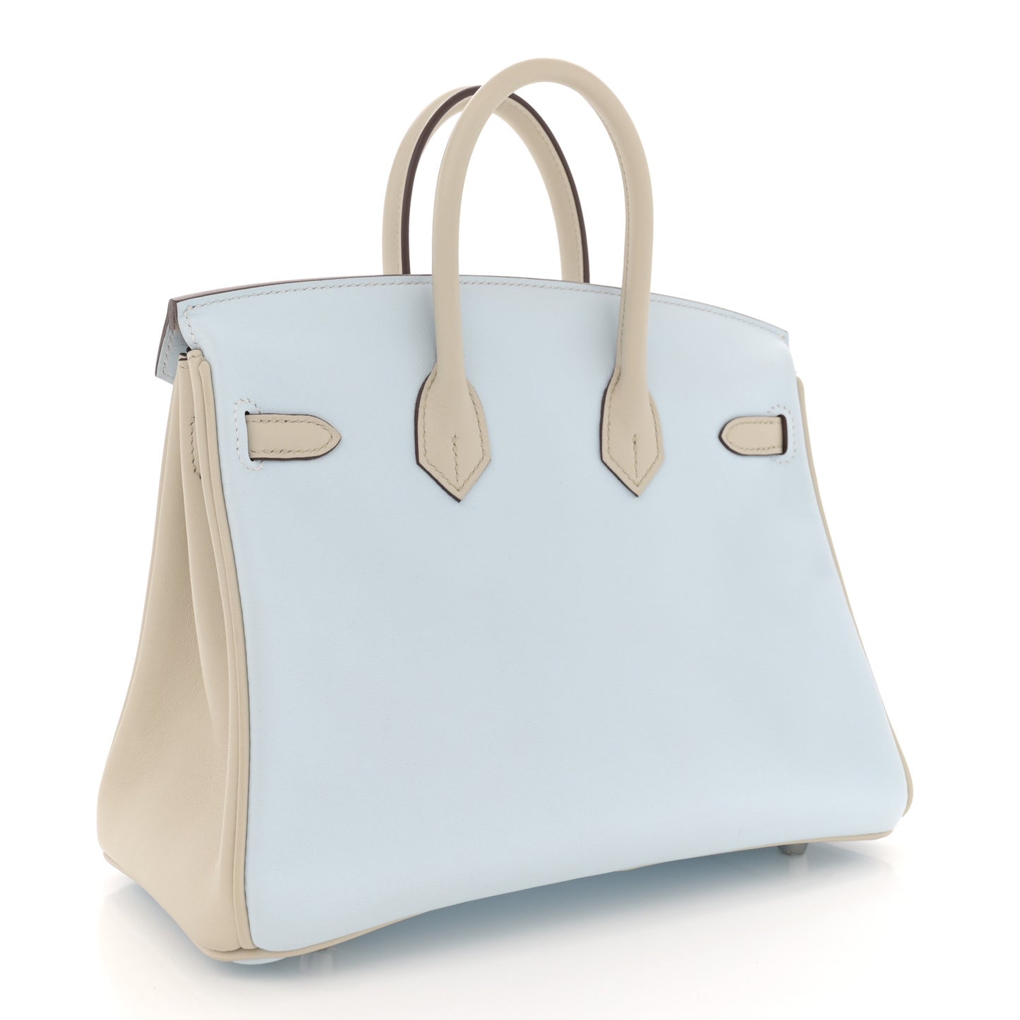 Swift Horseshoe Birkin 25 Bleu Brume Beton