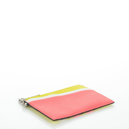 Christian Dior Bullcalf Tri-Color Diorissimo Card Holder Vert Acide 4 of 7
