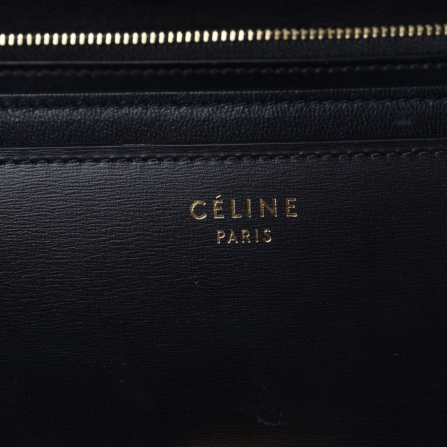 Celine Box Calfskin Medium Classic Box Flap Bag Black 6 of 13