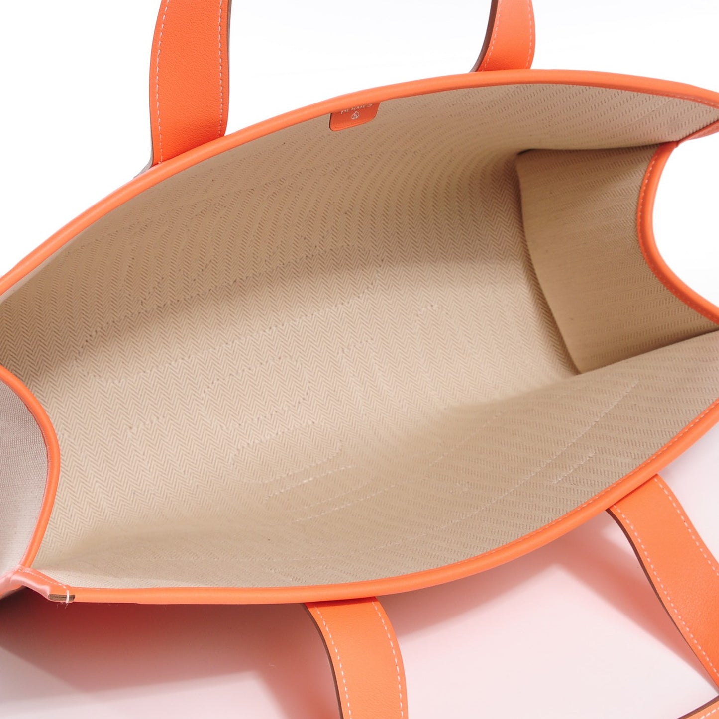 Swift Toile Petit H Decoupe Basse PM Skeleton Tote Crevette Natural