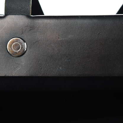 Hermes Toile Vache Hunter Herbag Cabas MM Black 11 of 16