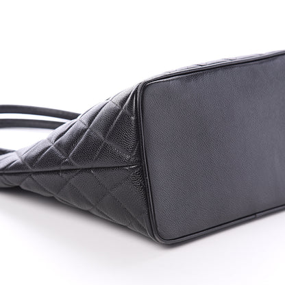 Chanel Caviar Quilted Medallion Tote Black 8 of 9
