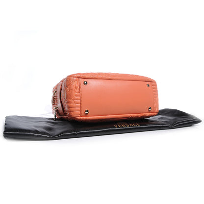 Versace Barocco Quilted Leather Vanitas Demetra Bag Salmon 4 of 7