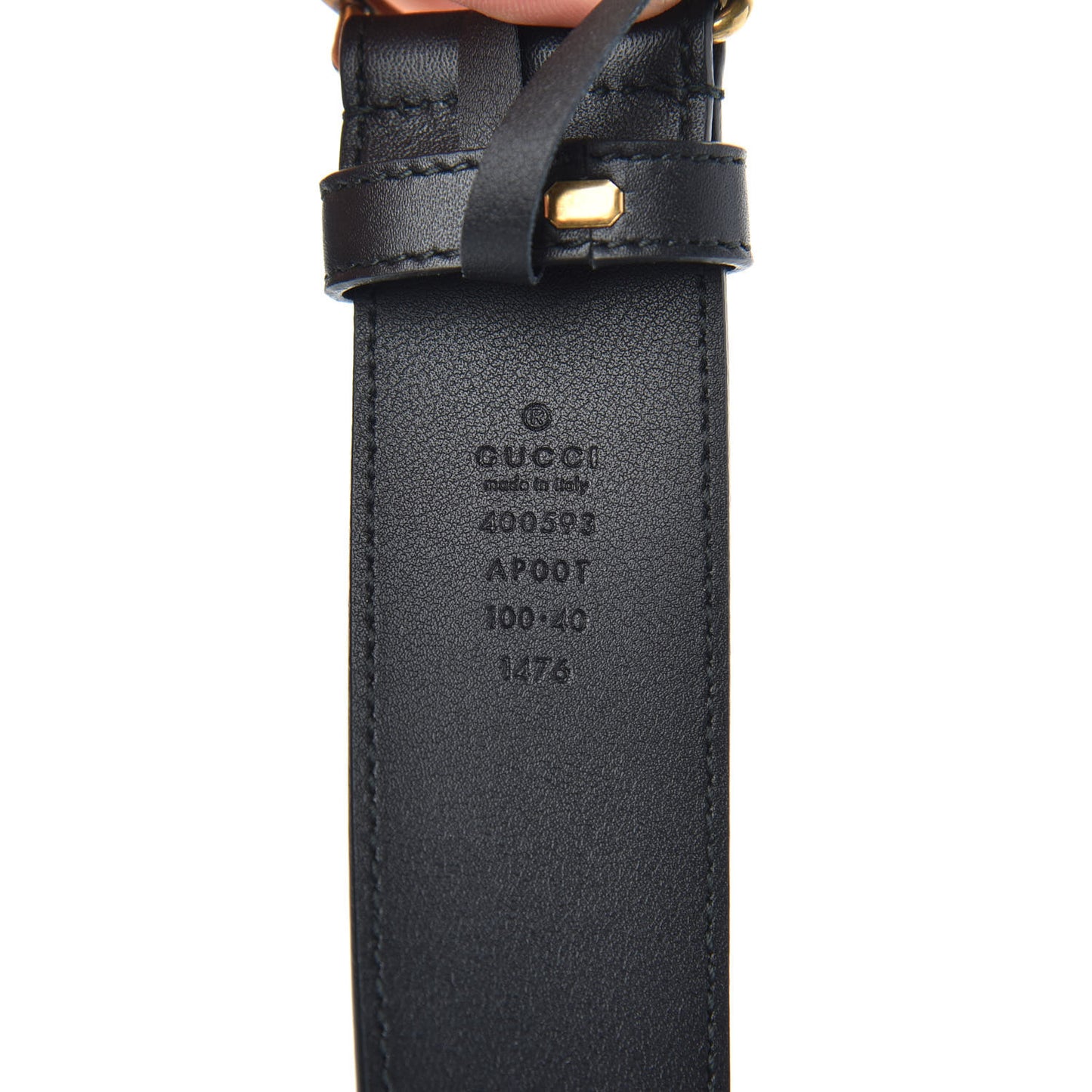 Calfskin Double G 40mm Belt 100 40 Black