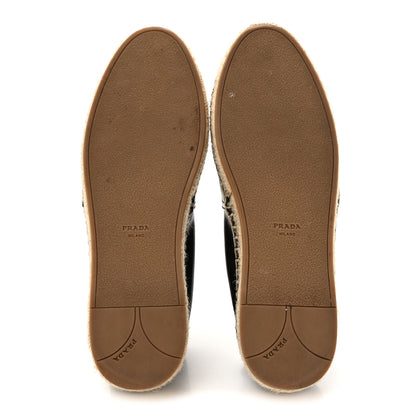 Prada Nappa Logo Cap Toe 20mm Espadrilles 37 Black 6 of 14