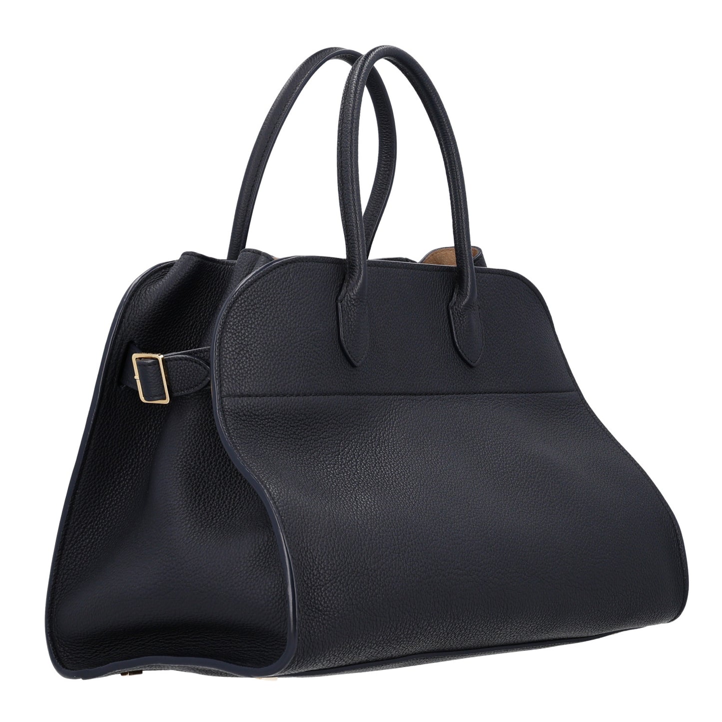 Matte Grained Calfskin Soft Margaux 15 Dark Navy