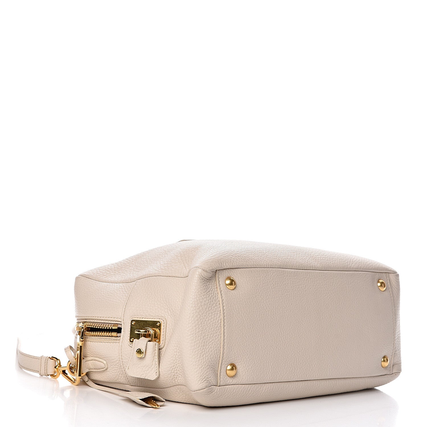 Prada Vitello Daino Bauletto Talco 4 of 14
