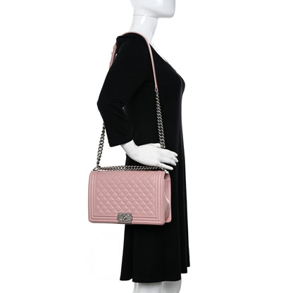 Chanel Lambskin Quilted New Medium Boy Flap Light Pink 2 of 14